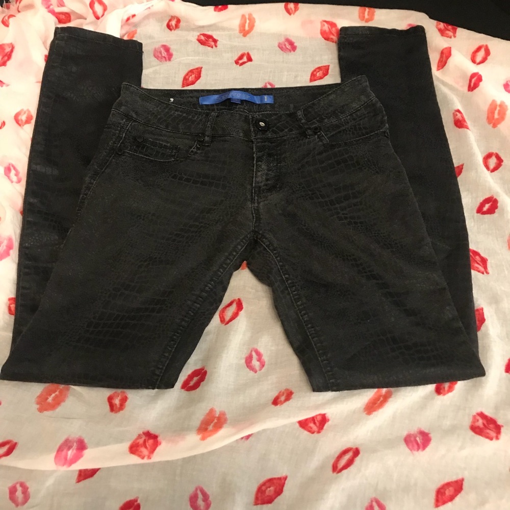 Sapphire Ink Skinny Straight Jeans